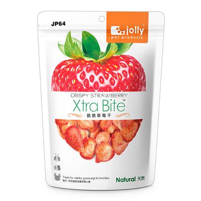 Jolly Xtra Bite สตอเบอรี่อบแห้ง สำหรับกระต่าย หนูแฮมสเตอร์และชินชิล่า (8g.) (JP64)