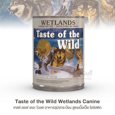 Taste of the Wild - Wetlands Canine Formula with Salmon in Gravy, Wet food for dog(13 oz.)
