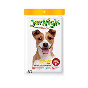 เจอร์ไฮ สติ๊ก (ลิเวอร์) ขนมสำหรับสุนัขรสตับ เพิ่มพลังงาน (60g)