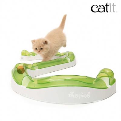 Catit Play Circuit รางบอลแบบเรียบ วิ่งเร็ว ของเล่นสำหรับแมว ( 7ชิ้น ประกอบได้กว่า 100 แบบ)
