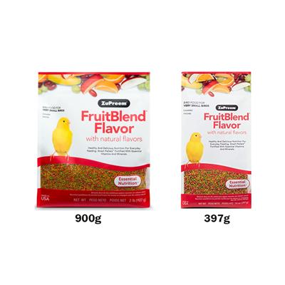 Zupreem FruitBlend Flavor with Natural Flavors Very Small Birds, Canaries, Finches (size xs)( 2 lb./0.9kg)