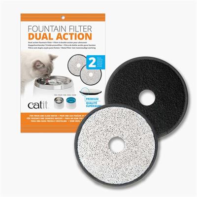 Catit ไส้กรองน้ำพุแมว บรรจุ 2 ชิ้น แบบ dual action