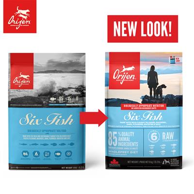 New! Orijen Food for dog 6 fish dog  (340g, 2kg, 6kg, 11.4kg)