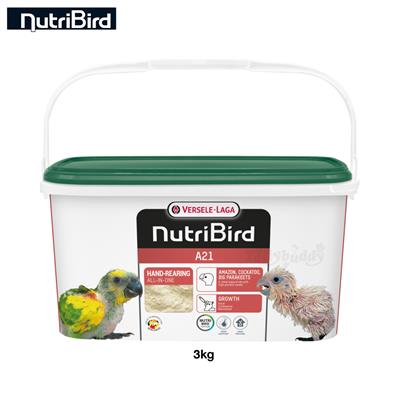 NutriBird A21 อาหารลูกป้อน สำหรับลูกนกทุกสายพันธุ์  (800g, 3kg )