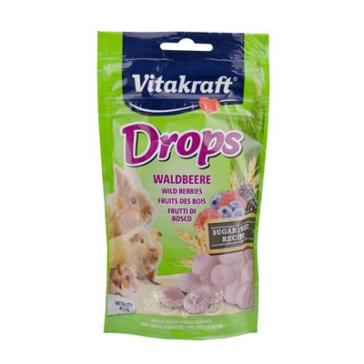 Vitakraft Drops Wildberry Healthy treat for all rodent, easily digested (75g)