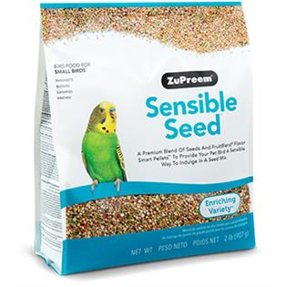 Zupreem Sensible Seed for Small Birds is a premium blend of seeds and FruitBlend Flavor Smart Pellets (2lb/907g)