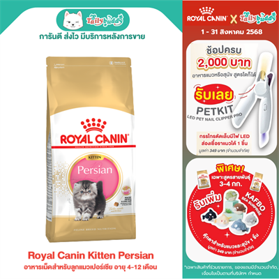 Royal Canin Kitten Persian อาหารเม็ดสำหรับลูกแมวเปอร์เซีย อายุ 4-12 เดือน (400g, 2kg, 4kg, 10kg)