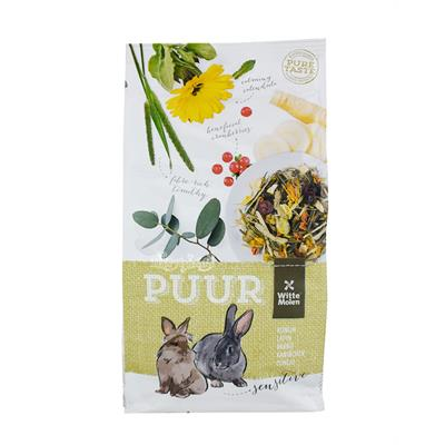 PUUR Rabbit Sensitive อาหารกระต่าย สูตรดาวเรือง หัวผักกาด ช่วยระบบย่อยและทางเดินปัสสาวะ (800g, 3kg)