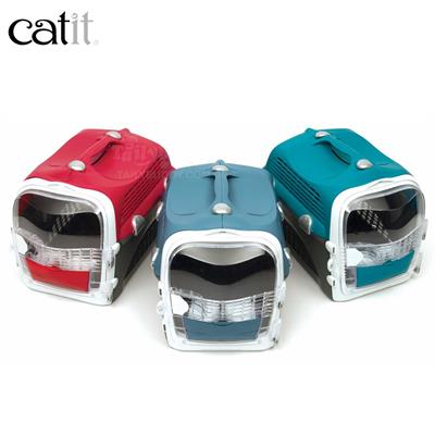 Catit Cabrio Carrier กล่องเคลื่อนย้ายแมว กระเป๋าขนาดใหญ่ แข็งแรง ระบายอากาศดี พร้อมถ้วยอาหารและน้ำ