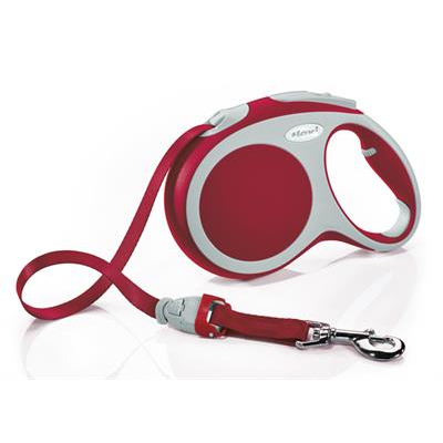 Flexi VARIO Tape Dog Leashes ( Size M, L ) 5m. cord leash (Red)