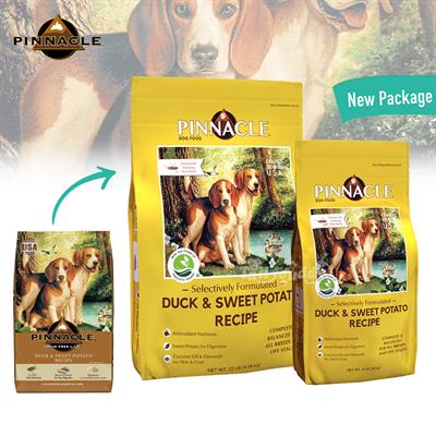 Pinnacle Duck & Sweet Potato Holistic Dog food, Support Muscle and Antioxidant (Grain Free)