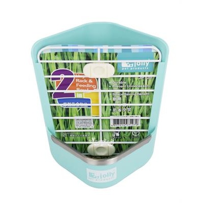 Jolly Hay Rack & Feeding Bowl 2IN1 (Green) (JP139)