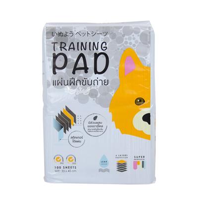 Hajiko Training Pad Charcoal Size S (33x45cm) ฮาจิโกะ แผ่นรองฉี่ แผ่นฝึกขับถ่าย ชาร์โคล ดูดซับได้มาก ยับยั้งกลิ่นได้ยาวนาน ไซต์ S (33x45cm) (100 แผ่น)