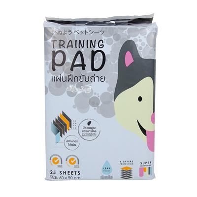 Hajiko Training Pad Charcoal Size L (60x90cm)  ฮาจิโกะ แผ่นรองฉี่ ฝึกขับถ่าย ชาร์โคล ดูดซับได้มาก ยับยั้งกลิ่นได้ยาวนาน ไซต์ L (60x90cm) (25 แผ่น)