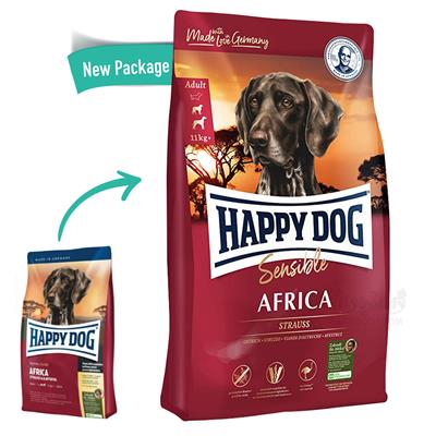 Happy Dog Supreme Sensible Adult Africa, Dog food for sensitive dogs (1kg, 4kg, 12.5kg)