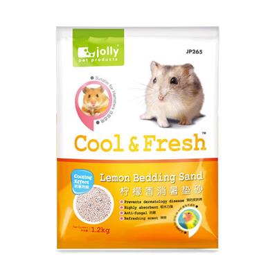 Jolly Cool&Fresh ทรายรองกรง ทรายอนามัย สำหรับหนูแฮมสเตอร์ (กลิ่นเลมอน) (1.2kg) (JP265)