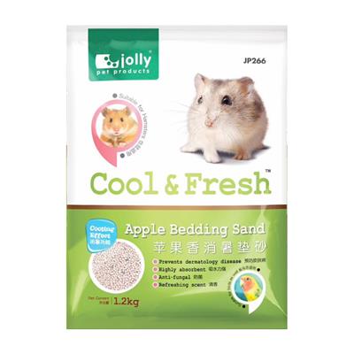 Jolly Cool&Fresh ทรายรองกรง ทรายอนามัย สำหรับหนูแฮมสเตอร์ (กลิ่นแอปเปิ้ล) (1.2kg) (JP266)