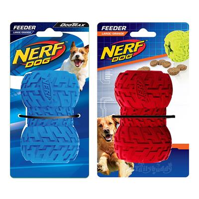 Nerf Dog Tire Feeder ของเล่นสุนัข ใส่อาหาร ฝึก IQ สีแดง (Small, Large)