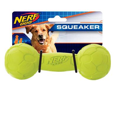Nerf Dog Squeaker Tennis Bar Balls/ Meduim 7นิ้ว ของเล่นสุนัข (แบบแข็ง/ทรงดัมเบล) (2177)