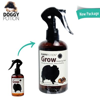 Puppy Potion สเปรย์บำรุงขนสุนัข สูตร Grow สารสกัดจากโสม ฟื้นฟูรากขน ลดขนร่วง กระตุ้นเกิดขนใหม่ (250ml)