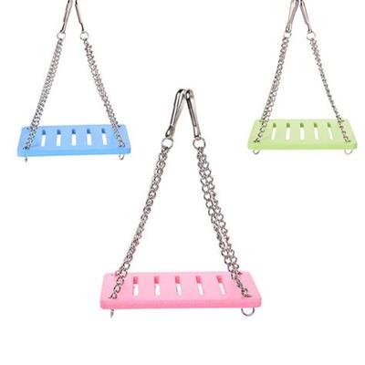 Toy for hamster, Wooden Cradle Sweet Color (Pink, Blue, Green)