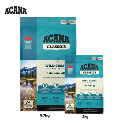 ACANA Wild Coast อาหารสุนัข สูตรปลาแฮร์ริ่ง ปลาฟลาวเดอร์ ปลาซิลเวอร์แฮก (สูตร Classics)