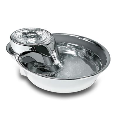 Pioneer Pet Premium Stainless Steel Drinking Fountain Big Max for any size pet (128oz/3.78L)