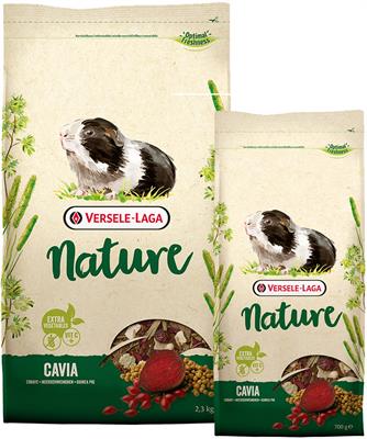 สูตรปรับปรุงใหม่! Nature Cavia อาหารแกสบี้ ธัญพืชรวมเพิ่มผักอบ และวิตามินซี (700g , 2.3kg)