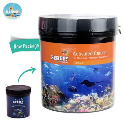 Bereef Aquarium Extrude Activated Carbon for marine & freshwater tank (1000ml)