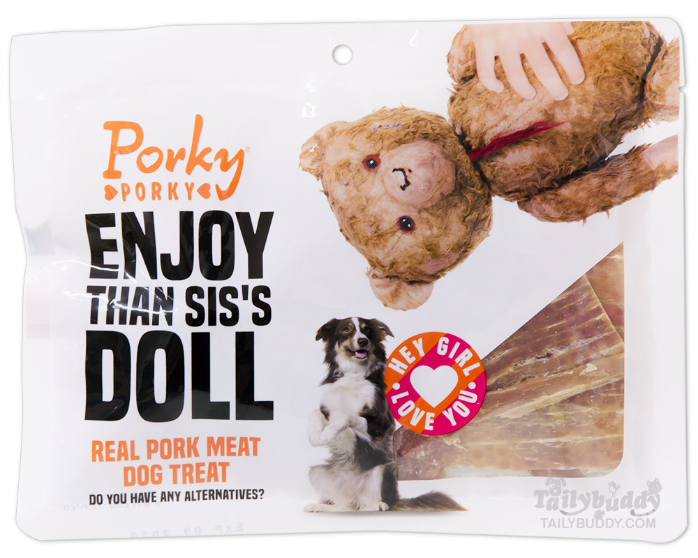 Porky Porky สันในหมูอบแห้ง ขนมเสริมโปรตีน หอม อร่อย สำหรับสุนัข (60g) (PP-12)