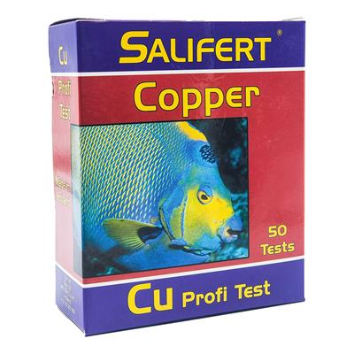 Salifert Copper (Cu) Test Kit - Premium liquid test kit for precise Copper (Cu) measurement in aquariums (50 Tests)