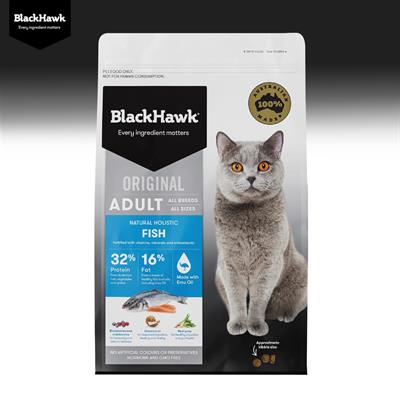 BlackHawk Cat Adult (Original) Fish อาหารแมวโตโฮลิสติก สูตรปลาออสเตรเลีย บำรุงผิว หอมอร่อย ย่อยง่ายสบายท้อง
