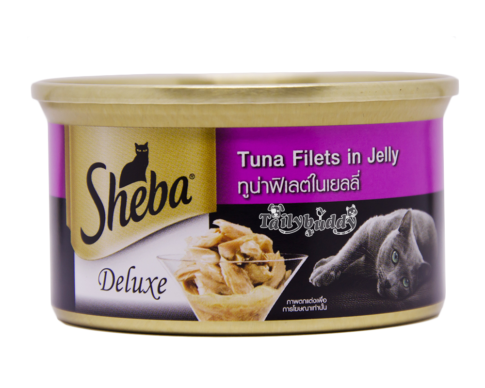 ชีบา ดีลักซ์ อาหารแมวชนิดเปียก รสปลาทูน่าฟิเลต์ในเยลลี่ (85g)