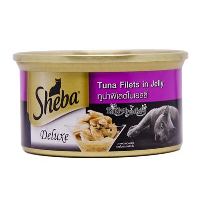 Sheba Deluxe Pure Tuna Filets in Jelly (85g)