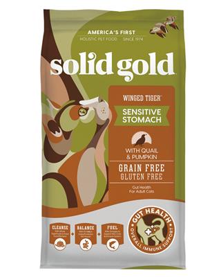 SolidGold Winged Tiger With Quail & Pumpkin for sensitive stomach cats
