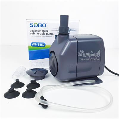 SOBO Water Pump WP-3550 aquarium submersible pump ปั๊มจุ่ม สำหรับตู้ปลา อ่างปลา บ่อกรอง ทำน้ำพุ (60W)