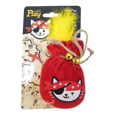 Catit Play Pirates Catnip Toy - Bomb ของเล่นแคทนิปแมว รูประเบิด มีกระดิ่งและขนนก (42483)