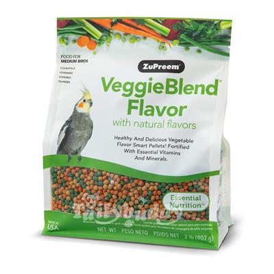 Zupreem Medium VeggieBlend Flavor with Natural Flavors for medium birds (M) (2lb/ 907g)