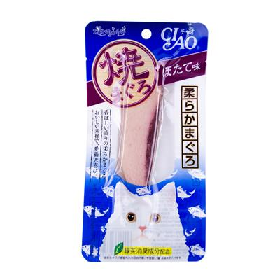 CIAO ยากิ ขนมแมวชิ้นปลาทูน่าย่าง รสหอยเซลล์ (20g) (TSC-02)