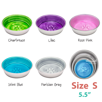 Loving Pets Le Bol Dog Bowls, Gorgeour, Extremely durable and noise-free  (Size S / 5.5")