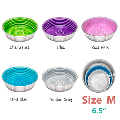Loving Pets Le Bol Dog Bowls, Gorgeour, Extremely durable and noise-free  (Size M / 6.5")