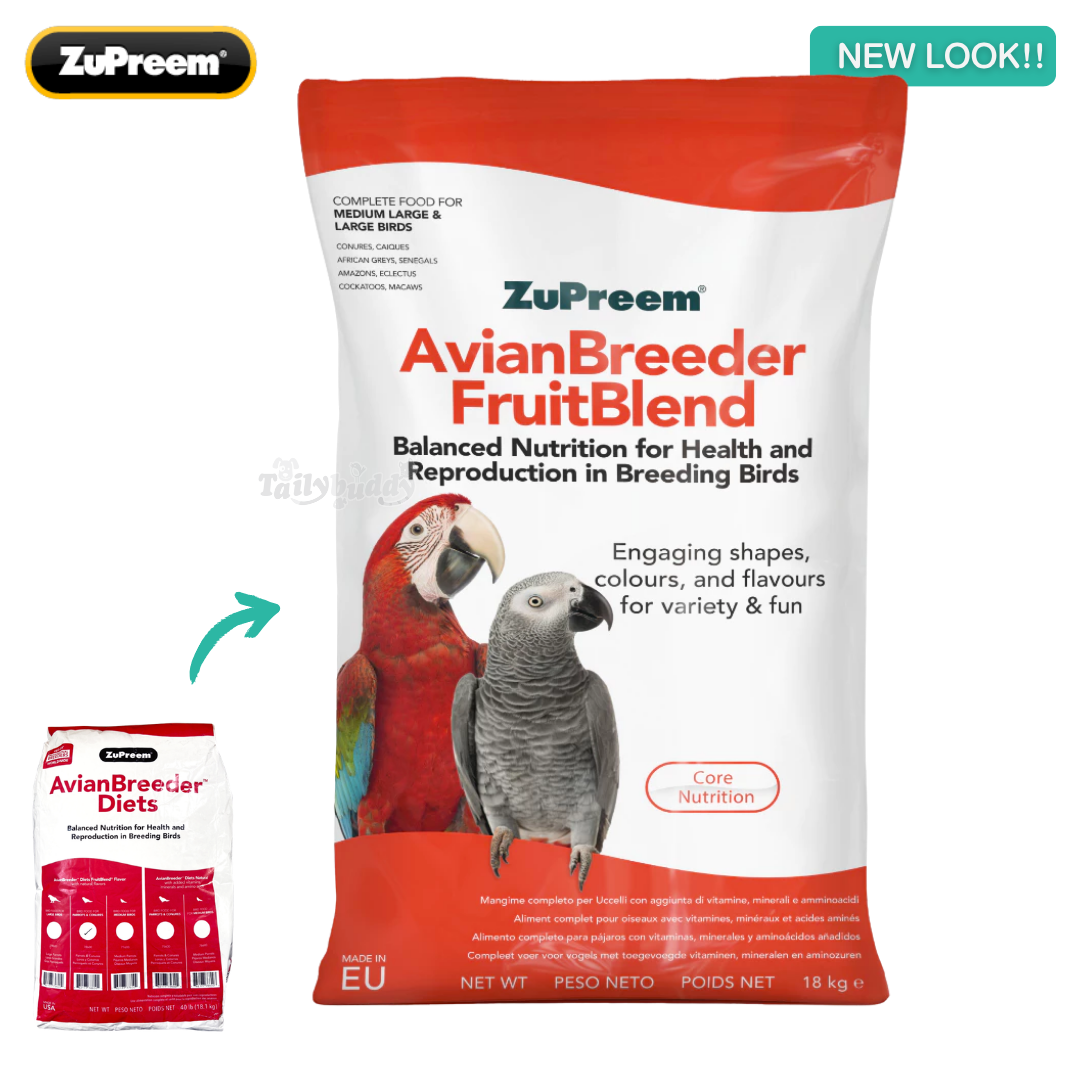 ซูพรีม Avian Breeding สูตรพ่อแม่พันธุ์ ในช่วงผสมพันธุ์ สำหรับแก้วขนาดกลาง-ใหญ่ คอร์นัวร์ อเมซอน (ML) (40lb/ 18.1kg)