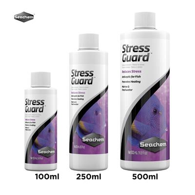 Seachem StressGuard - Antiseptic for fish, Reduces stress when handling or transporting fish, Marine and freshwater