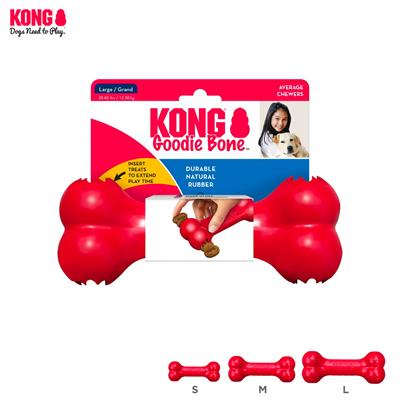 KONG Goodie Bone Red toy engages dogs that delight in chew sessions