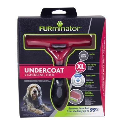 New! FURminator Long Hair Dog หวีสุนัข ขนยาว ลดขนหลุดร่วงกว่า 99% (Size XL) สำหรับสุนัข น้ำหนัก <41kg