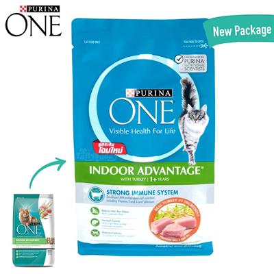 Purina One อาหารเม็ดสำหรับแมวโต สูตรสำหรับแมวเลี้ยงในบ้าน สูตรไก่ (380g. 1.2kg. 6.6kg)