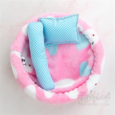 Sugar glider bed with Pillows and Bolster (Randomed Colors)