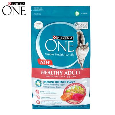 Purina One เพียวริน่า วัน สูตรแมวโต พร้อมปลาแซลมอน และทูน่า (1.2kg. 6.6kg)