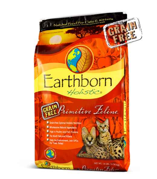 Earthborn Holistic Primitive Feline อาหารเม็ด สำหรับลูกแมว หย่านมและแมว
