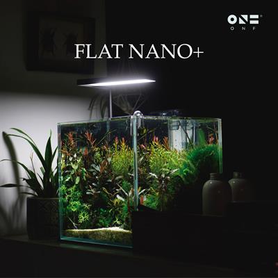 ONF Flat Nano+ Smart Planted Aquarium Lighting, full spectrum light color, App Control (Black)